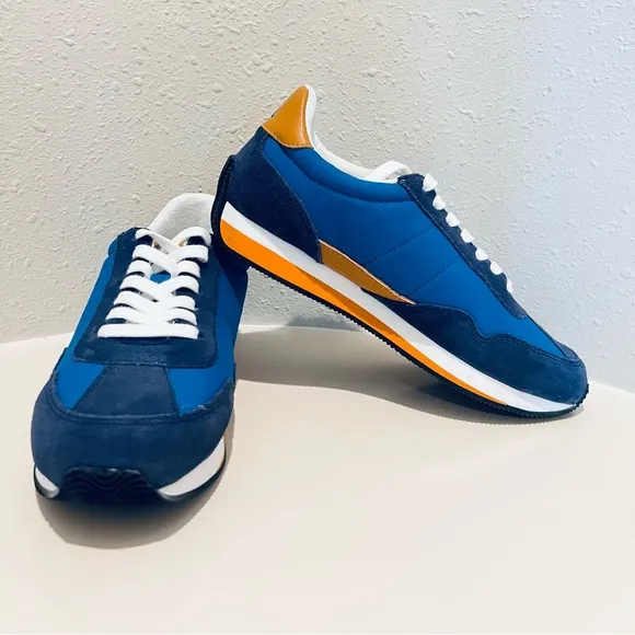 Madewell League Unisex Suede Blue Sneakers Size W 7 M 5.5 NEW