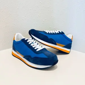 Madewell League Unisex Suede Blue Sneakers Size W 7 M 5.5 NEW