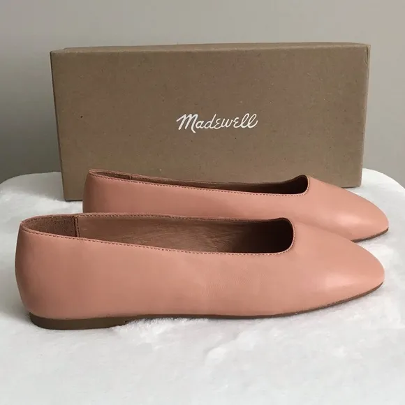 Madewell Leather Flats Shoes New In Box