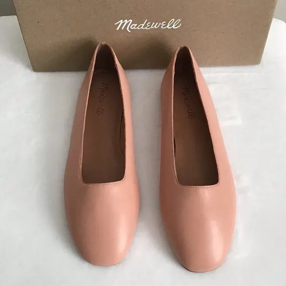 Madewell Leather Flats Shoes New In Box