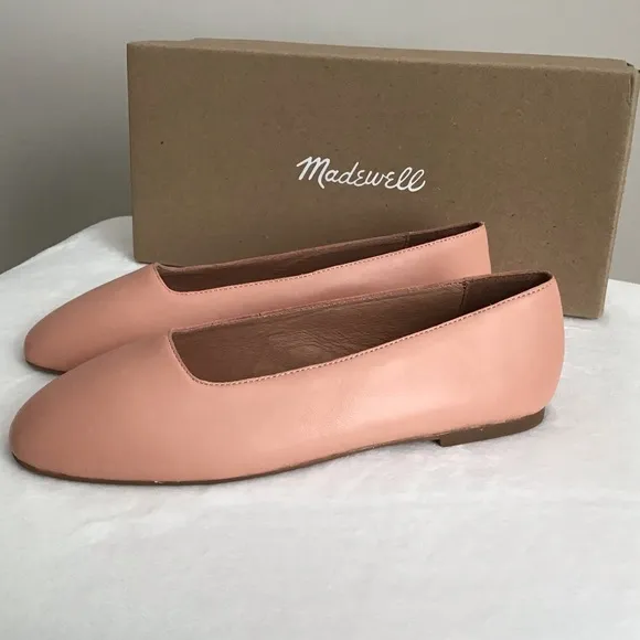 Madewell Leather Flats Shoes New In Box