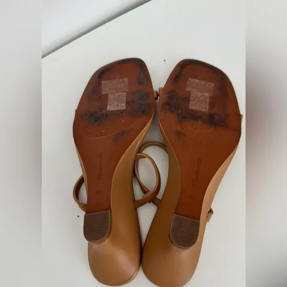 Madewell leather Tan Sandals size 8 1/2