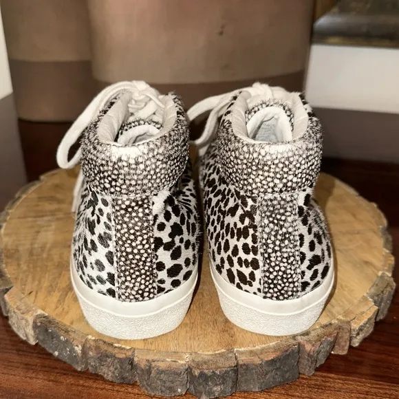 Madewell *NWOB* Unisex Sidewalk High-Top Sneakers in Spotted Calf Hair
