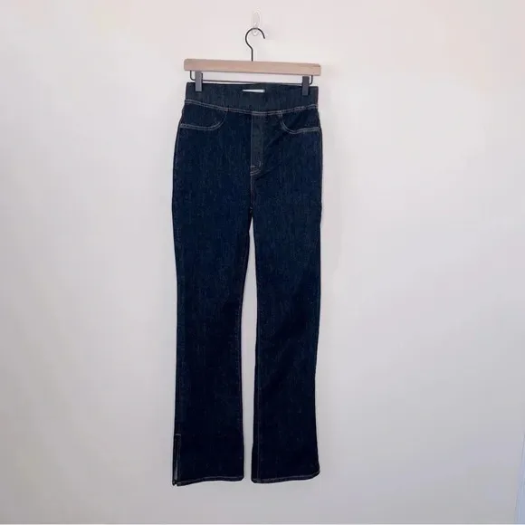 Madewell Pull-On Skinny Flare Jeans in Havenley Wash vintage style high rise
