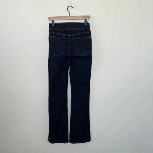Madewell Pull-On Skinny Flare Jeans in Havenley Wash vintage style high rise