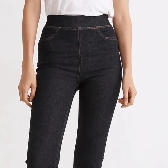 Madewell Pull-On Skinny Flare Jeans in Havenley Wash vintage style high rise