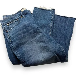 Madewell Tomboy Straight Jeans Size 32 Cropped Blue Denim | Good Condition