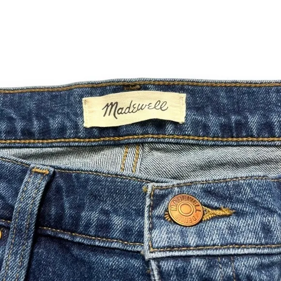 Madewell Tomboy Straight Jeans Size 32 Cropped Blue Denim | Good Condition