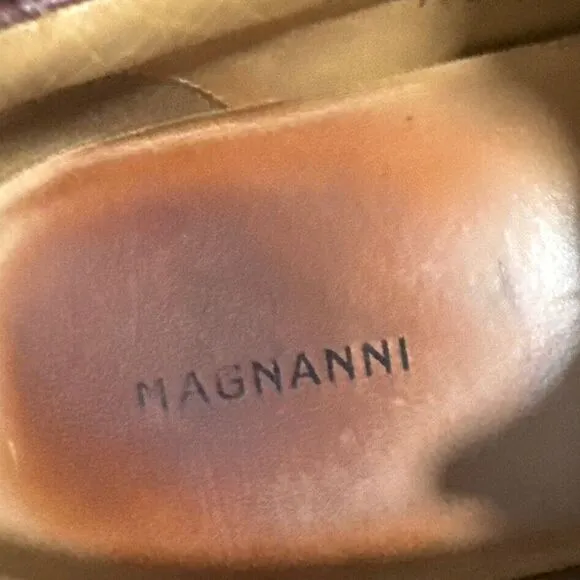 Magnanni Chaz Men's Size 14 Brown Cordovan Leather Sneaker Shoes 19816 Portugal‎