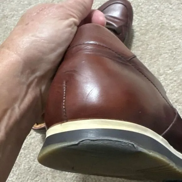 Magnanni Chaz Men's Size 14 Brown Cordovan Leather Sneaker Shoes 19816 Portugal‎