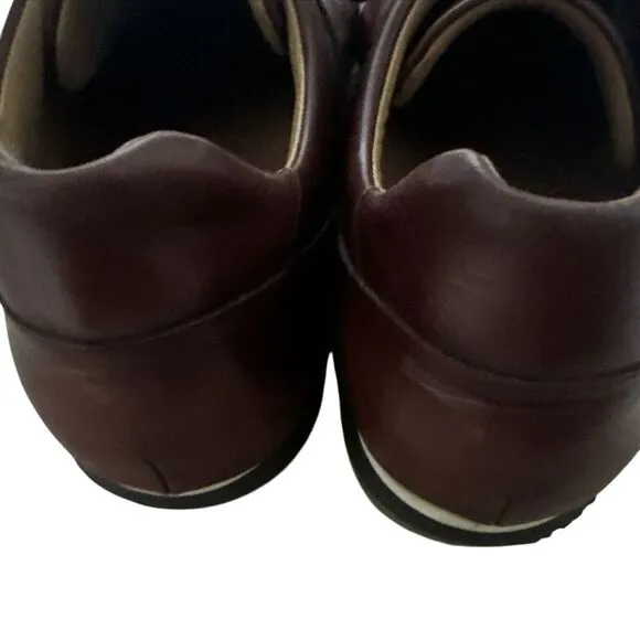 Magnanni Chaz Men's Size 14 Brown Cordovan Leather Sneaker Shoes 19816 Portugal‎