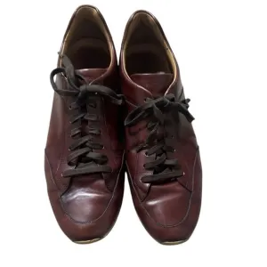 Magnanni Chaz Men's Size 14 Brown Cordovan Leather Sneaker Shoes 19816 Portugal‎