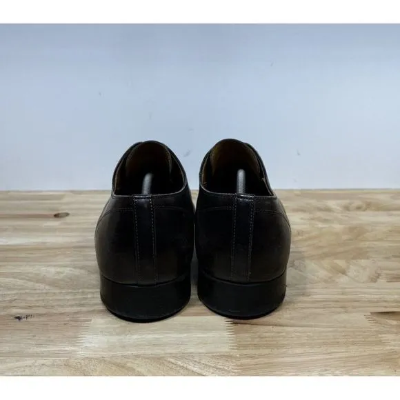 Magnanni Derby Dress Shoes Knight Plain-Toe Square Size 13 Dark Brown 23478