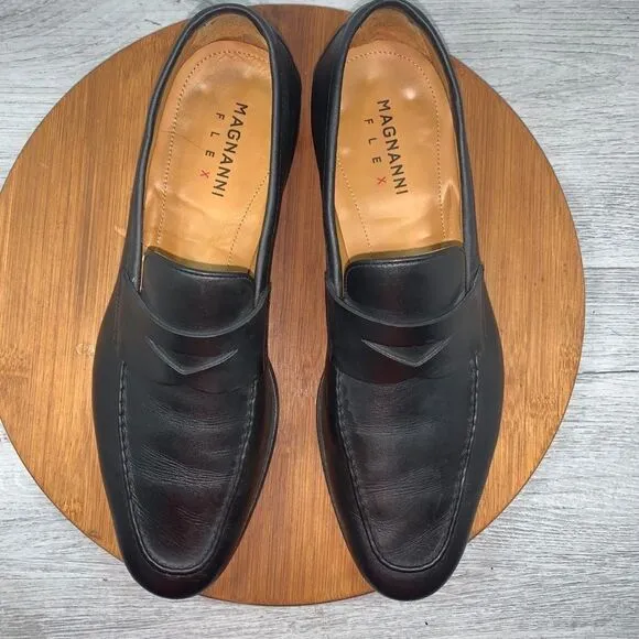 Magnanni Diezma 2 Black Men’s US 9.5 EU 42.5 Dress Shoes Loafers Style 23802