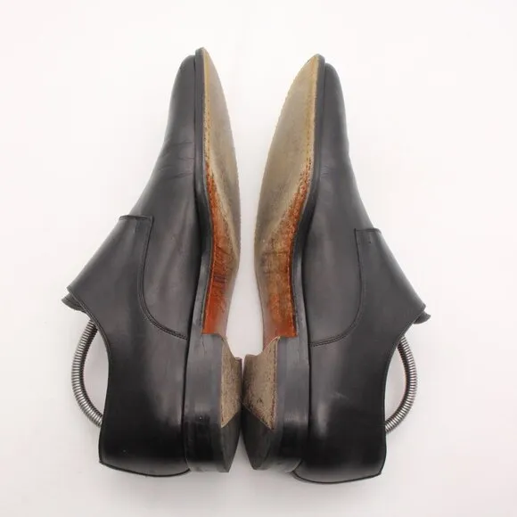 Magnanni Double Monk Strap Men's Size 8 M Black Leather Dress Shoes