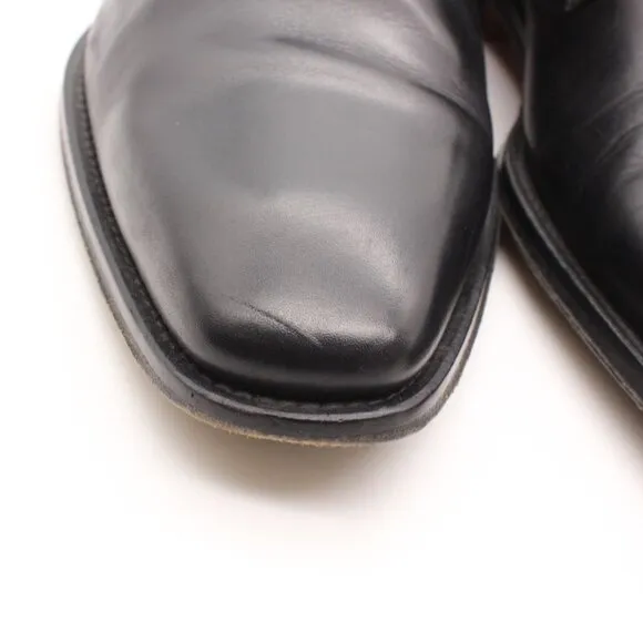 Magnanni Double Monk Strap Men's Size 8 M Black Leather Dress Shoes