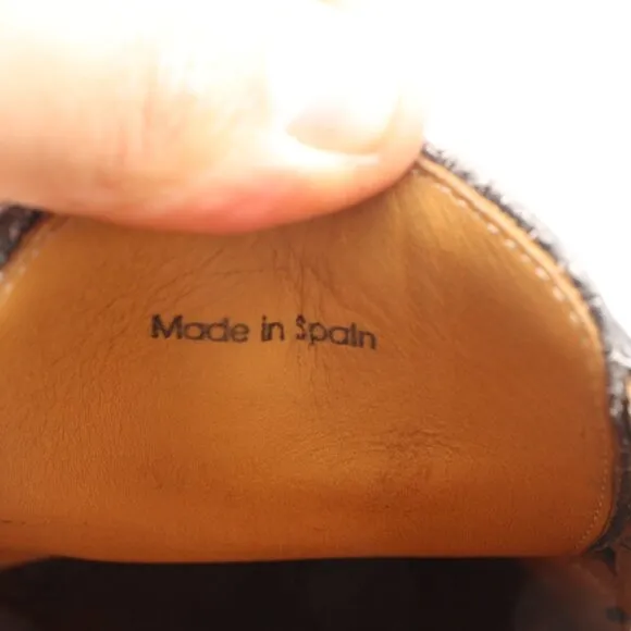 Magnanni Double Monk Strap Men's Size 8 M Black Leather Dress Shoes