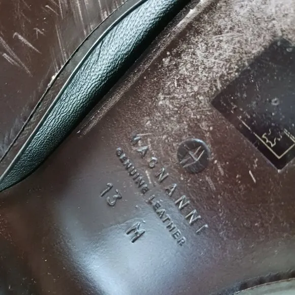 Magnanni Mens Loafers Horsebit Size 13M Black Leather Bit Slip On Dress Shoes