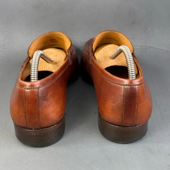 Magnanni Paseo Leather Strap Dress Loafer shoes men’s size 9.5