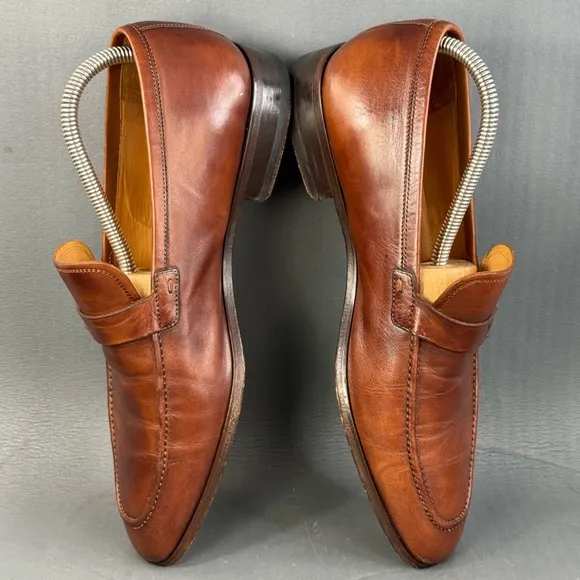 Magnanni Paseo Leather Strap Dress Loafer shoes men’s size 9.5