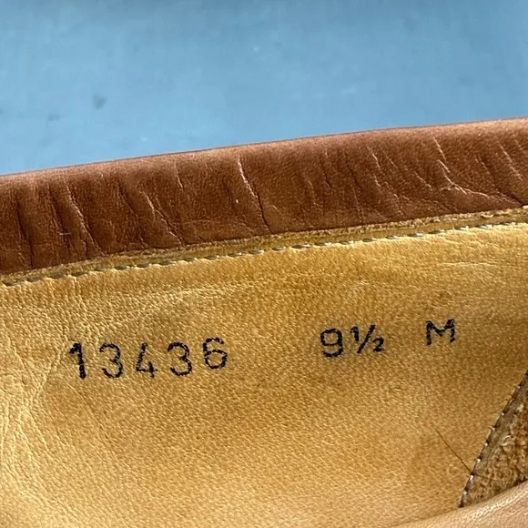 Magnanni Paseo Leather Strap Dress Loafer shoes men’s size 9.5