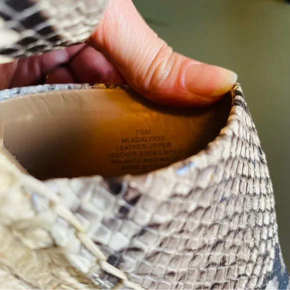Marc Fisher Alida Wedge Espadrille Sandal Snakeskin