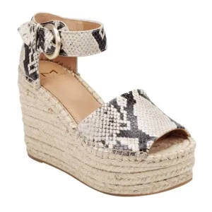 Marc Fisher Alida Wedge Espadrille Sandal Snakeskin