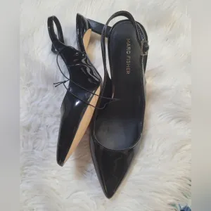 Marc Fisher Black Women's Slingback Heels