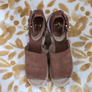Marc Fisher Brown Espadrille Sandals