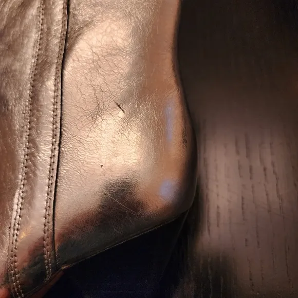 Marc Fisher Carissa Silver Cowgirl Boots Festival Western Boho|Sz.6.5M NWOT