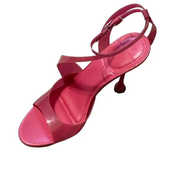 Marc Fisher LTD Claudie Strappy Heels Rubber Sandals Size 7 Pink New No Box
