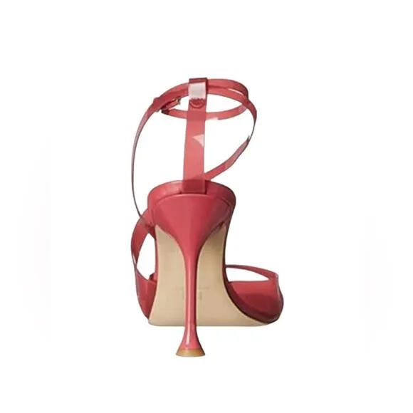 Marc Fisher LTD Claudie Strappy Heels Rubber Sandals Size 7 Pink New No Box