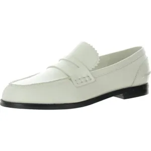 Marc Fisher LTD Womens  MILTON Ivory Leather Slip on Casual Loafers Shoes New