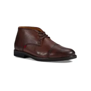 MARC JOSEPH NEW YORK Mens Brown Derby Lenox Ave Cap Block Heel Leather Shoes 11