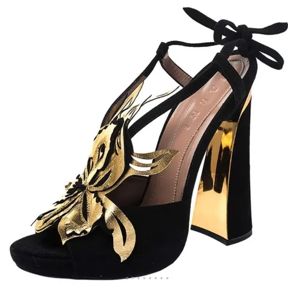 🖤Marni Black Suede Heels🖤 size 40 EUC