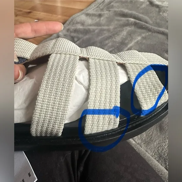 MARNI Fisherman Leather and Canvas Sandals in White size 41.