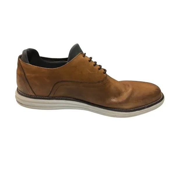 Martin Dingman Countryaire Shoes Mens Brown 10 Saddle Leather Plain Toe Lace Up