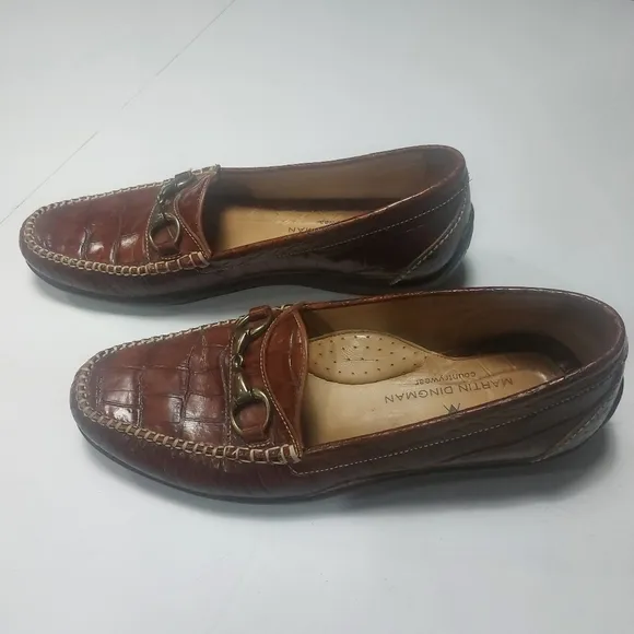 Martin Dingman Leather Loafers Size 10M