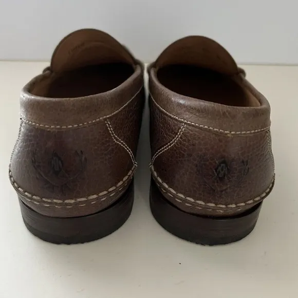 Martin Dingman Men's Brown Leather Loafers