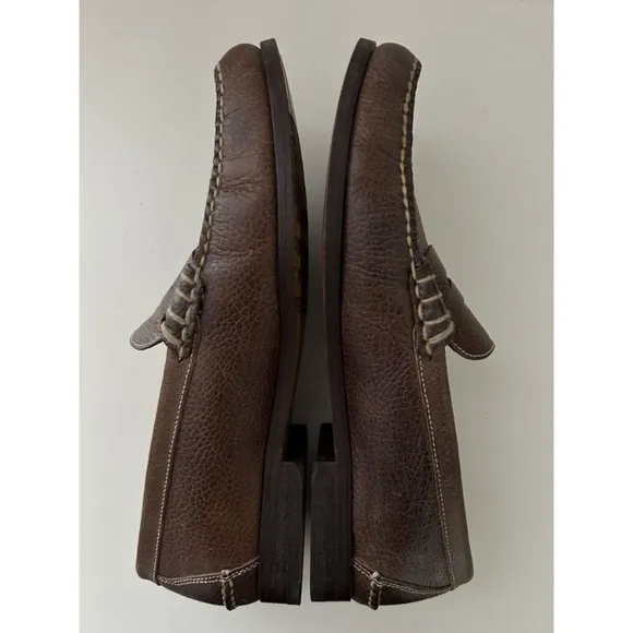 Martin Dingman Men's Brown Leather Loafers
