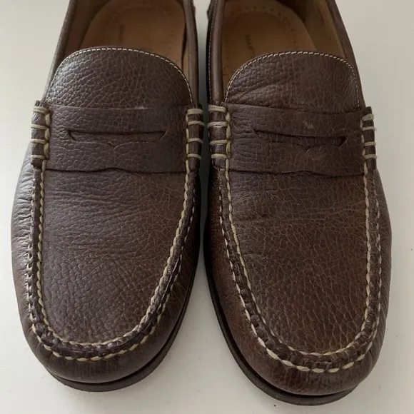 Martin Dingman Men's Brown Leather Loafers