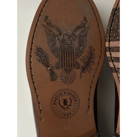 Martin Dingman Men's Brown Leather Loafers