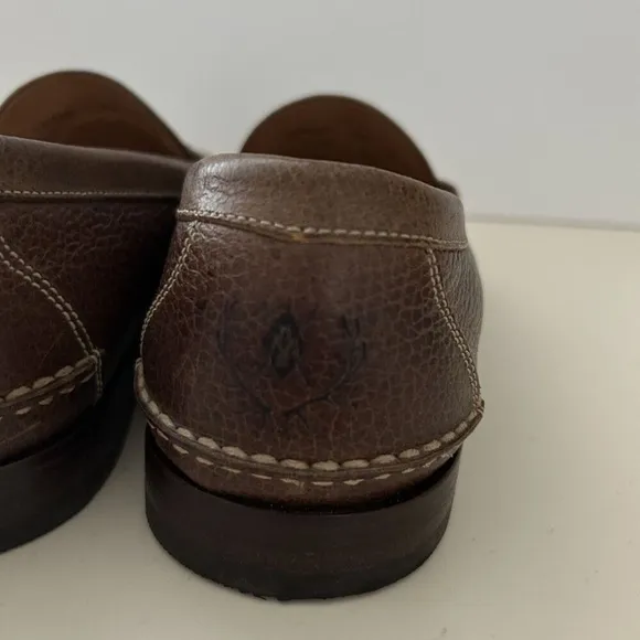Martin Dingman Men's Brown Leather Loafers