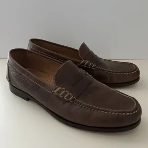 Martin Dingman Men's Brown Leather Loafers
