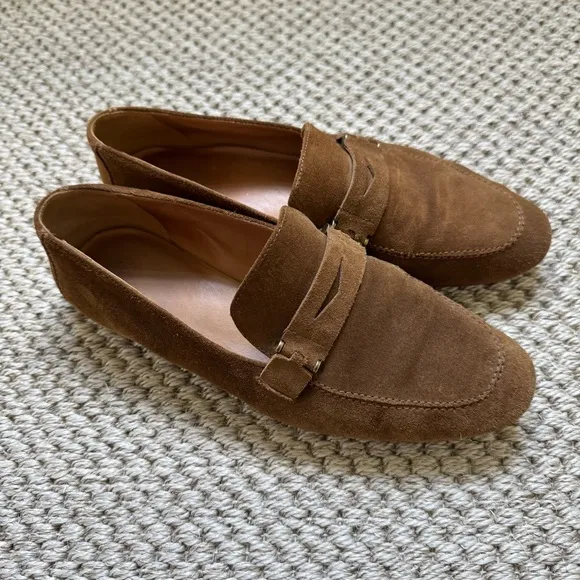 Massimo Dutti Suede Loafers, 40