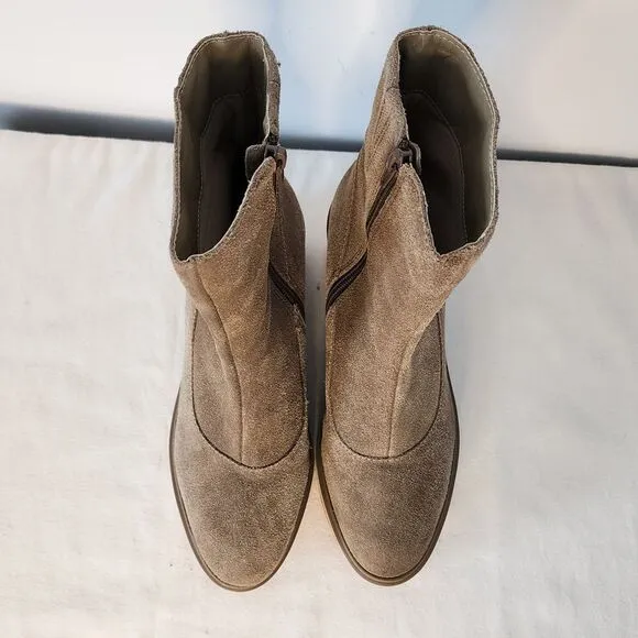Matisse Gavin Suede Platform Ankle Boots Tan Beige Modern 8.5M
