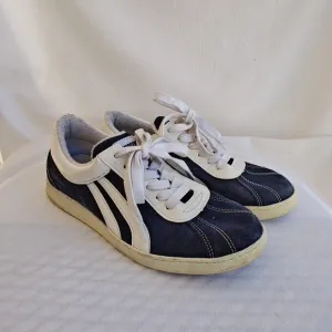 Mecap Lauda 81 Sneakers Suede EU 40 Navy Blue White Trainers Made In Italy
