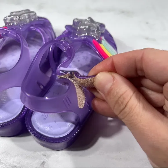 Melissa Mini Possession II Purple Jelly Sandals