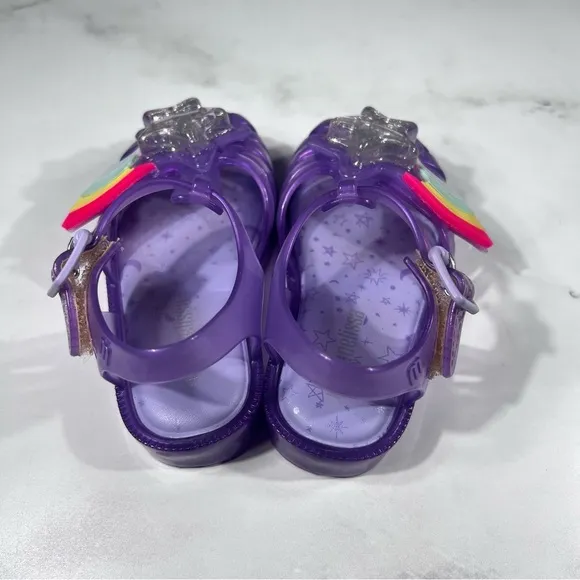 Melissa Mini Possession II Purple Jelly Sandals