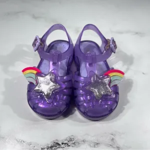 Melissa Mini Possession II Purple Jelly Sandals